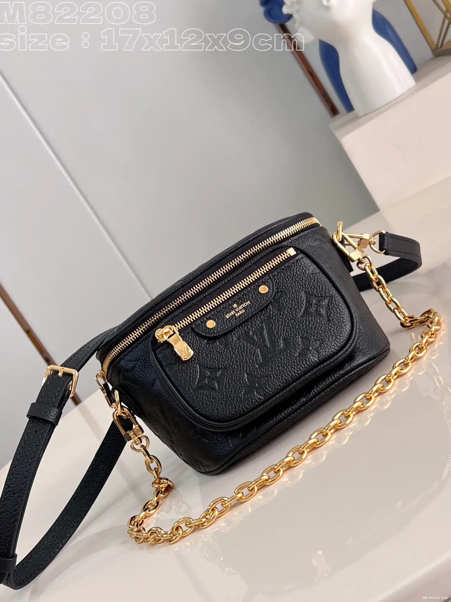 Aaa replica bags MINI VUITTON LOUIS BUMBAG-17-12-9.5CM 0617